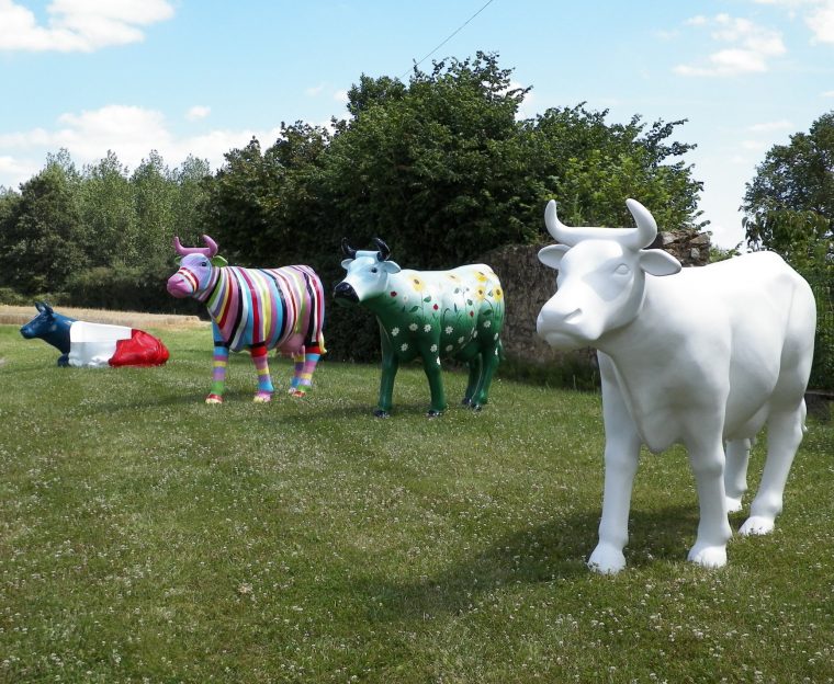 Des Décorations De Jardin Un Rien… Vache Art à Vache En Resine Pour Jardin