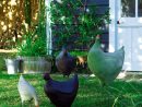 Des Poules De Jardin En Ciment | Sculture Jardin, Jardins Et ... dedans Marie Claire Idées Jardin