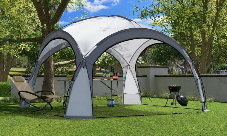 Details About Arbour Garden 3.5X3.5M With Led Lighting & Solar Collector.  Tent Party- Show Original Title avec Eclairage Tonnelle De Jardin