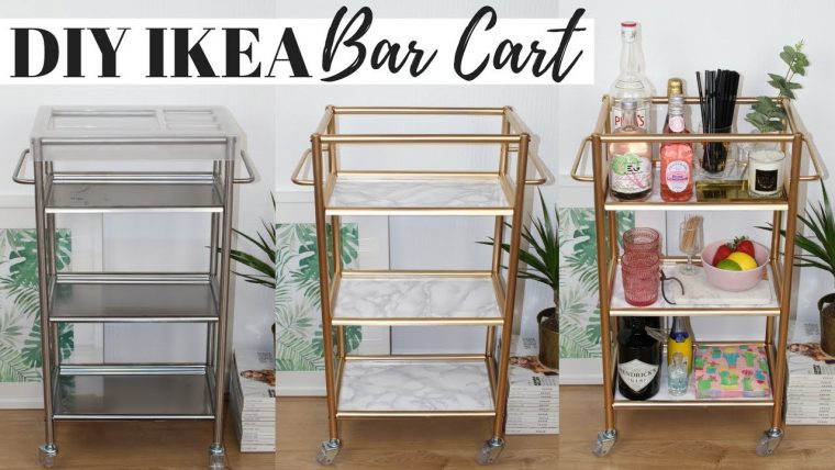 Diy Bar Cart Ikea Hacks, Super Easy And Affordable! » Hildur … avec Bar De Jardin Ikea