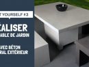 Do It Yourself #3 | Réalisez Une Table De Jardin Avec Béton Minéral  Extérieur serapportantà Table De Jardin En Ciment