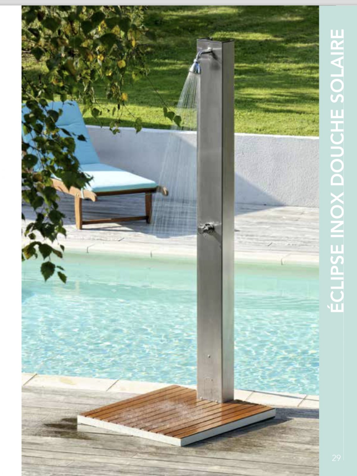 Douche De Jardin Solaire En Inox intérieur Douche De Jardin Solaire