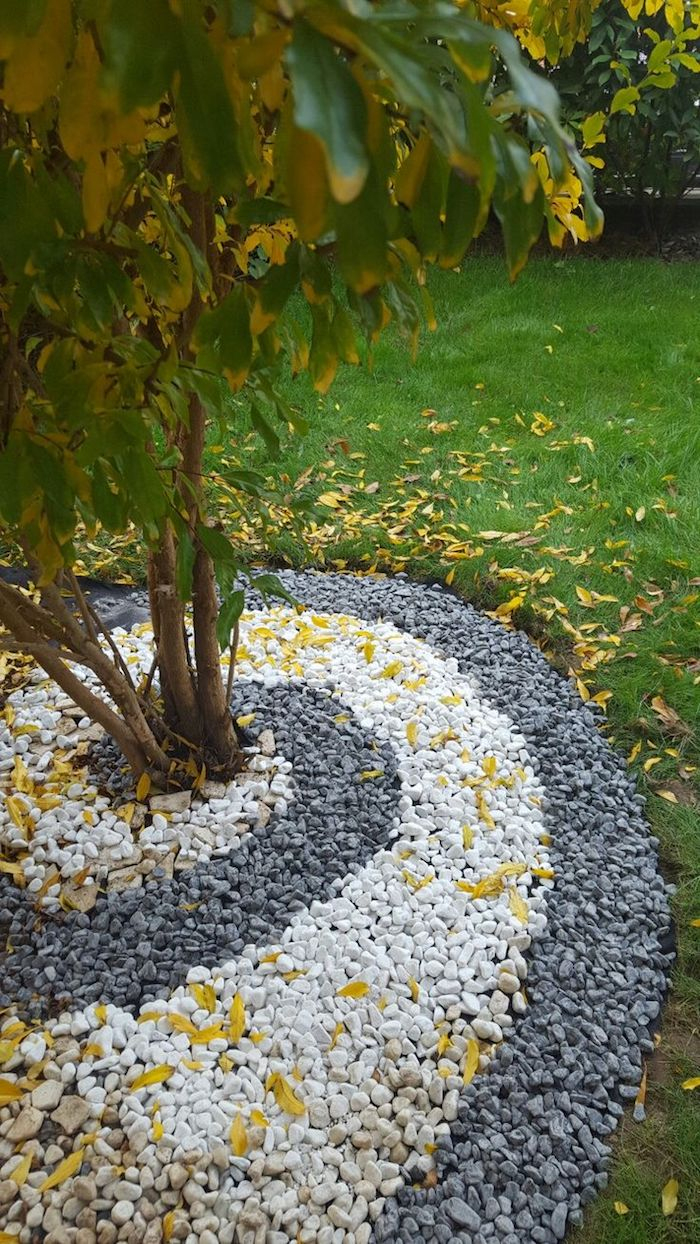 ▷ 1001 + Modèles De Parterre De Fleurs Avec Galets intérieur Cailloux Décoration Jardin