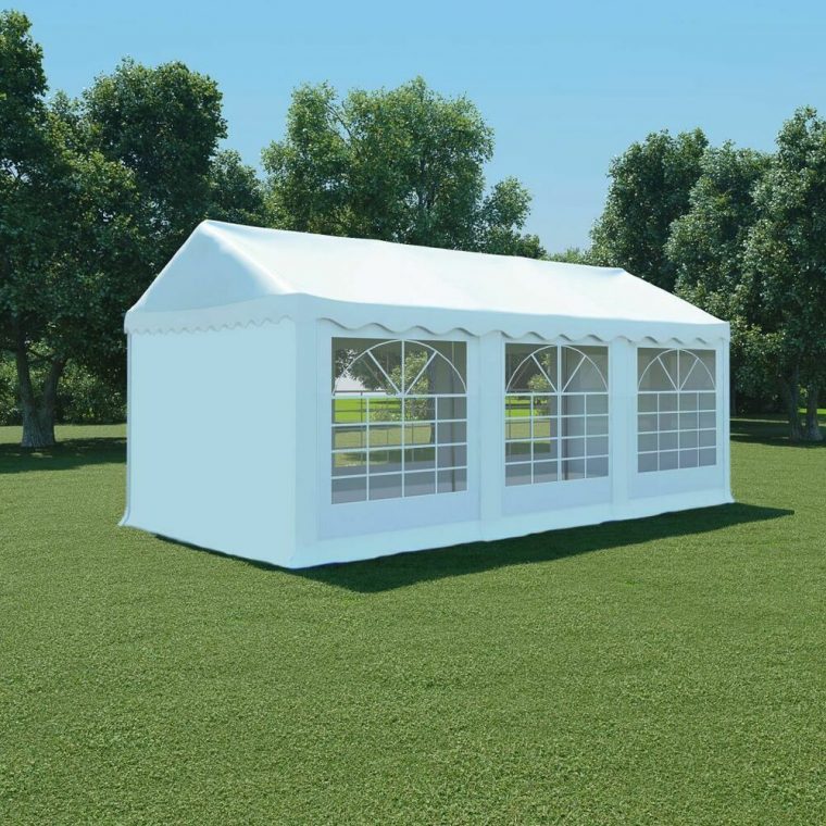 Ebay #sponsored Vidaxl Chapiteau De Jardin Pvc 3X6 M Blanc … encequiconcerne Tente De Jardin Pas Cher