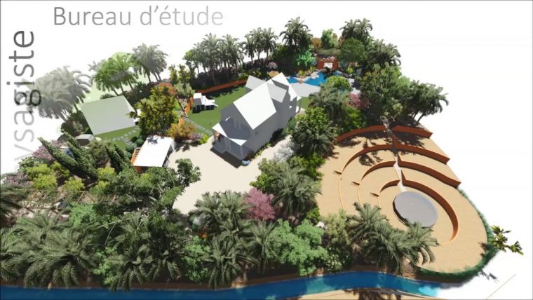Eco-Paysagiste En Ligne, Bureau D'étude : Plan D'aménagement … concernant Jardin De Reve Paysagiste