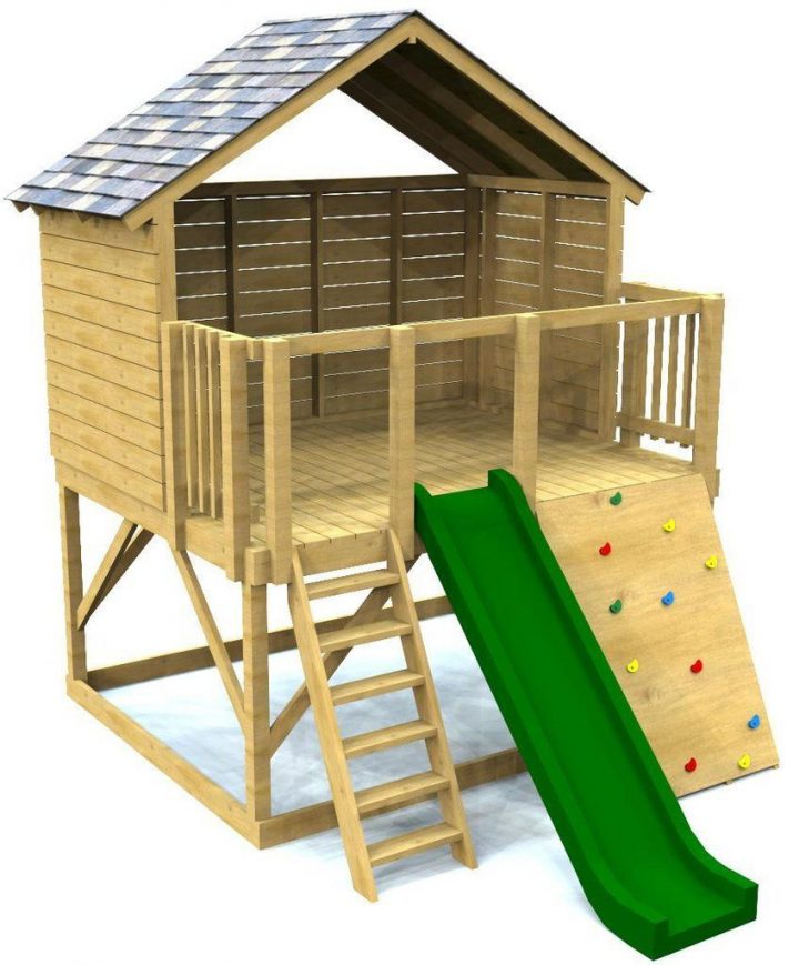 Elevated Open Clubhouse Plan For Kids #woodworkingforkids … pour Maison De Jardin Jouet