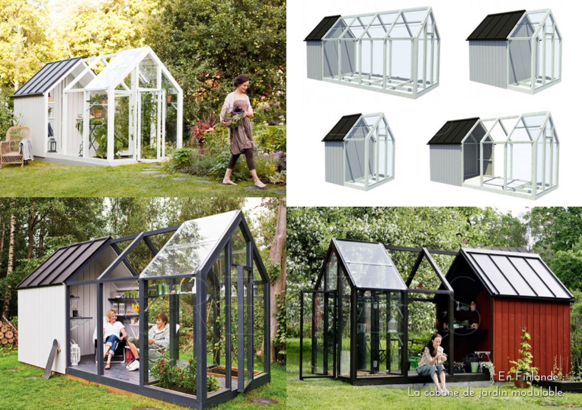 En Finlande : La Cabane De Jardin Modulable. | Cabane Jardin ... avec Abri De Jardin Finlandais