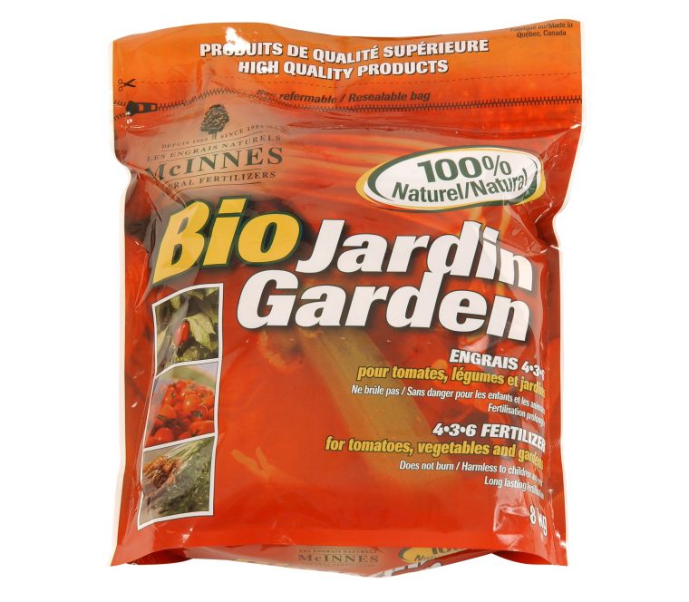Engrais Bio-Jardin Mcinnes 4-3-6 8 Kg – Floralies Jouvence à Engrais Bio Jardin