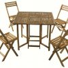 Ensemble Table + 4 Chaises De Jardin En Acacia Massif Toledo ... tout Table De Jardin Conforama