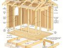 Épinglé Par Jbc Sur Wood Structures | Plan Cabane En Bois ... tout Construire Cabanon Jardin