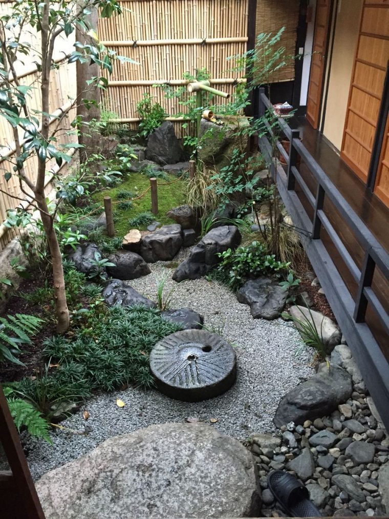 Épinglé Par T.dailler Sur Japon : Niwa Vert + Karesansui … dedans Fontaine Jardin Japonais