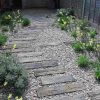Escalier Jardin Bois Gravier - Idées Pour Un Espace Outdoor ... à Idee Deco Jardin Gravier