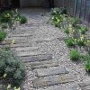 Escalier Jardin Bois Gravier - Idées Pour Un Espace Outdoor ... avec Idée Allée De Jardin