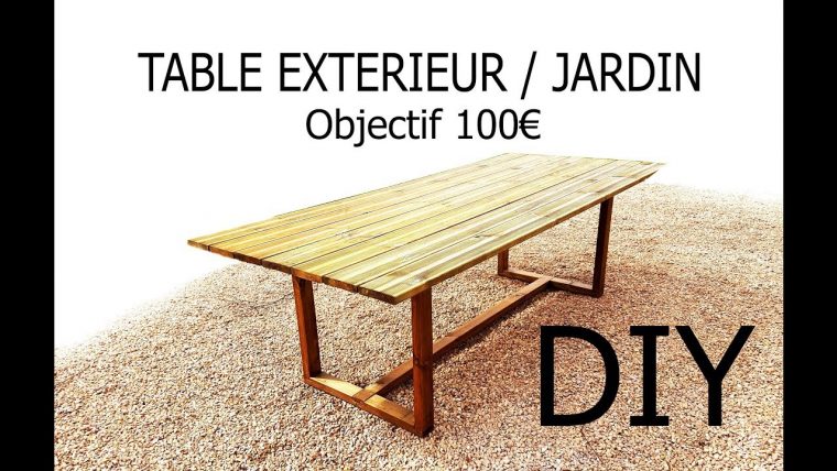 Fabriquer Une Table D’Extérieur/jardin Pour – De 100€ à Plan Pour Fabriquer Une Table De Jardin En Bois