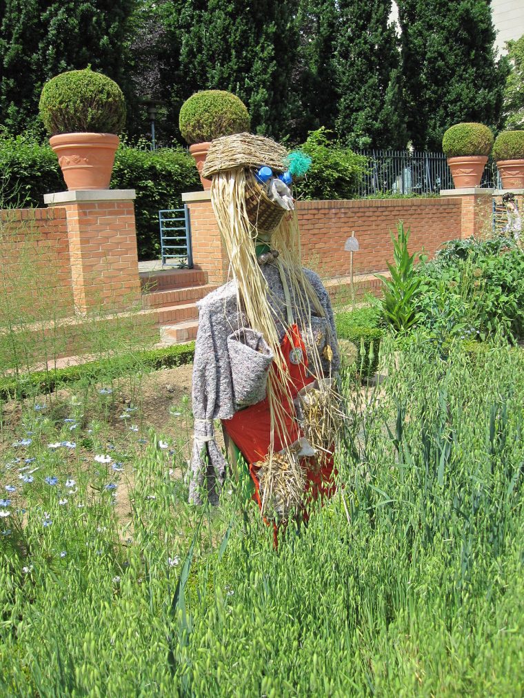 Fichier:jardin Potager Et Épouvantail.jpg — Wikipédia concernant Epouvantail De Jardin