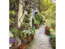 Flower Alley - Garden Decoration Painting serapportantà Trompe L Oeil Exterieur Jardin