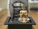 Fontaine Bouddha Doré Avec Boule “En Lévitation” Et ... destiné Fontaine De Jardin Bouddha