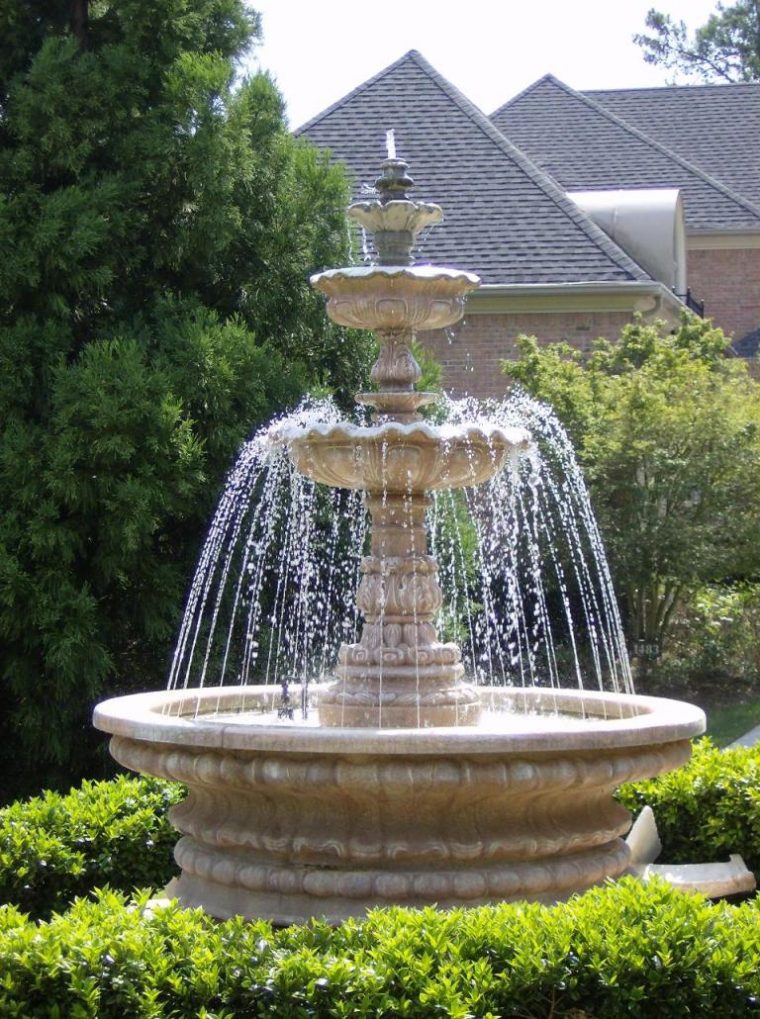 Fontaine De Jardin : Installer Une Fontaine Dans Son Jardin … serapportantà Grande Fontaine De Jardin