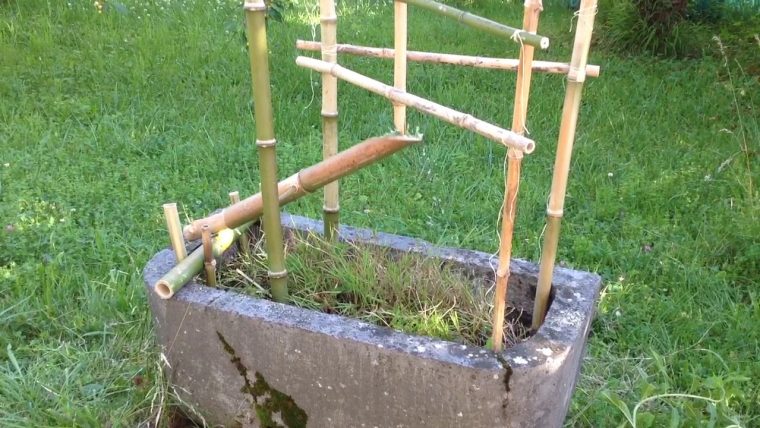 Fontaine En Bambou – Shishi Odoshi – dedans Fabriquer Une Fontaine De Jardin