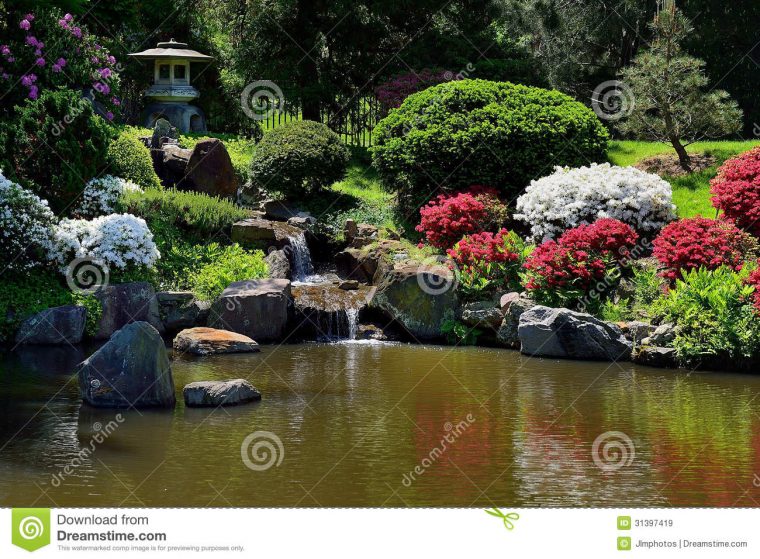 Fontaine Jardin Japonais Petite Fontaine De Chute De L Eau … concernant Fontaine Jardin Japonais