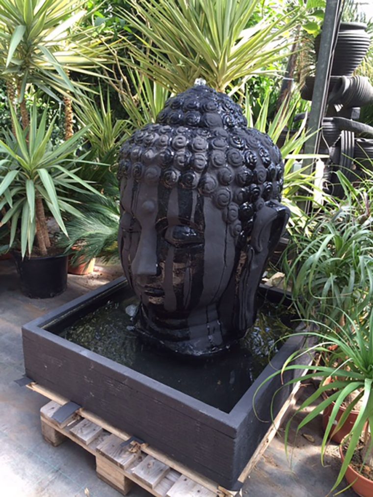 Fontaine Tête De Bouddha – Dewi – L'esprit Jardin concernant Fontaine De Jardin Bouddha