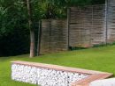 Gabion Wall Garden Bench | Jardins, Amenagement Jardin Et ... tout Amenagement Jardin Avec Pierres