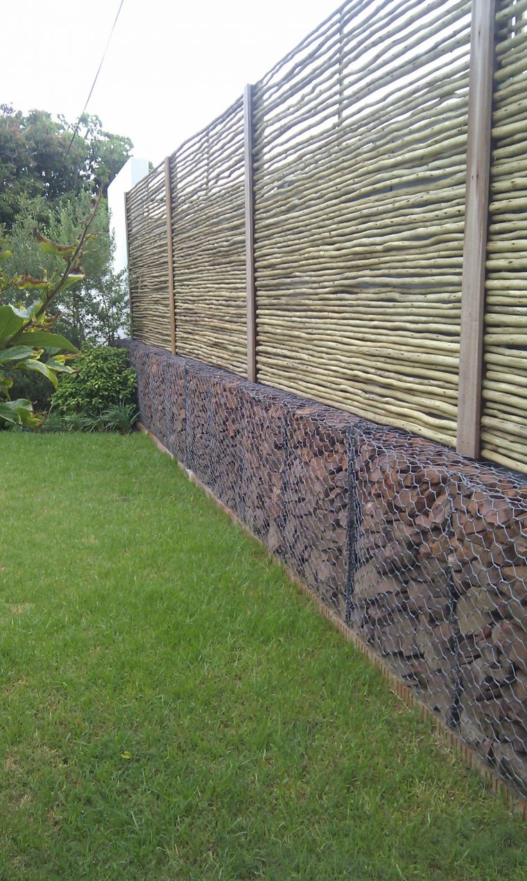 Gabion Wall Lattice Mix For Privacy Fence/screen. | Cercas … dedans Gabion Deco Jardin