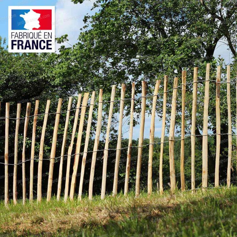 Ganivelle – Cloture En Châtaignier concernant Barriere En Bois Pour Jardin