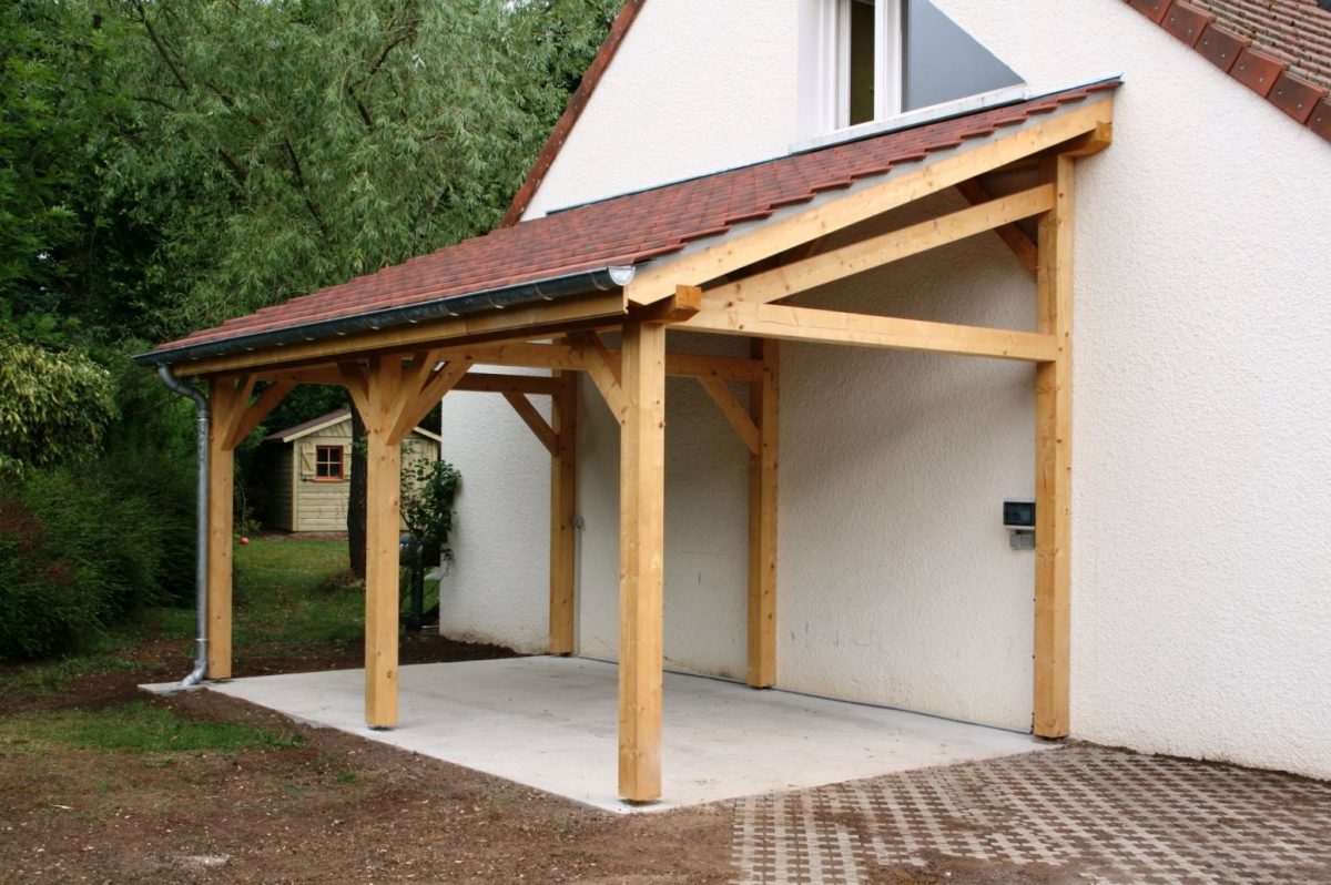 Garage 1 Pente 2.70Mx7.00M - Cerisier : Abris De Jardin En ... concernant Appenti De Jardin