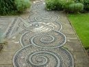 Garden Path Idea~ Pebble Mosaic | Jardin Mosaïque, Pierres ... avec Trompe L Oeil Exterieur Jardin