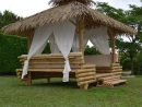 Gazebo Bambou Ou Paillote Bambou, Salon De Jardin, Pergola ... avec Abri Jardin Bambou