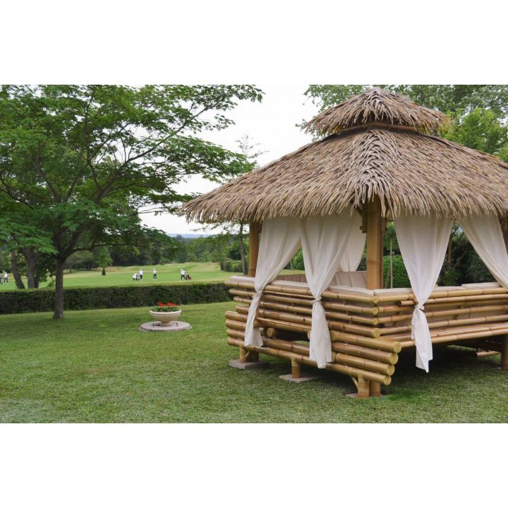 Gazebo Bambou Ou Paillote Bambou, Salon De Jardin, Pergola … dedans Paillote De Jardin