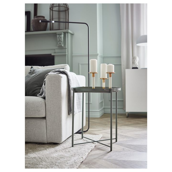 Gladom Table/plateau – Vert Foncé 45X53 Cm concernant Ikea Mobilier De Jardin