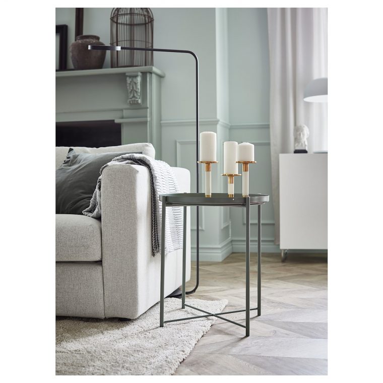 Gladom Table/plateau – Vert Foncé 45X53 Cm dedans Table Basse De Jardin Ikea