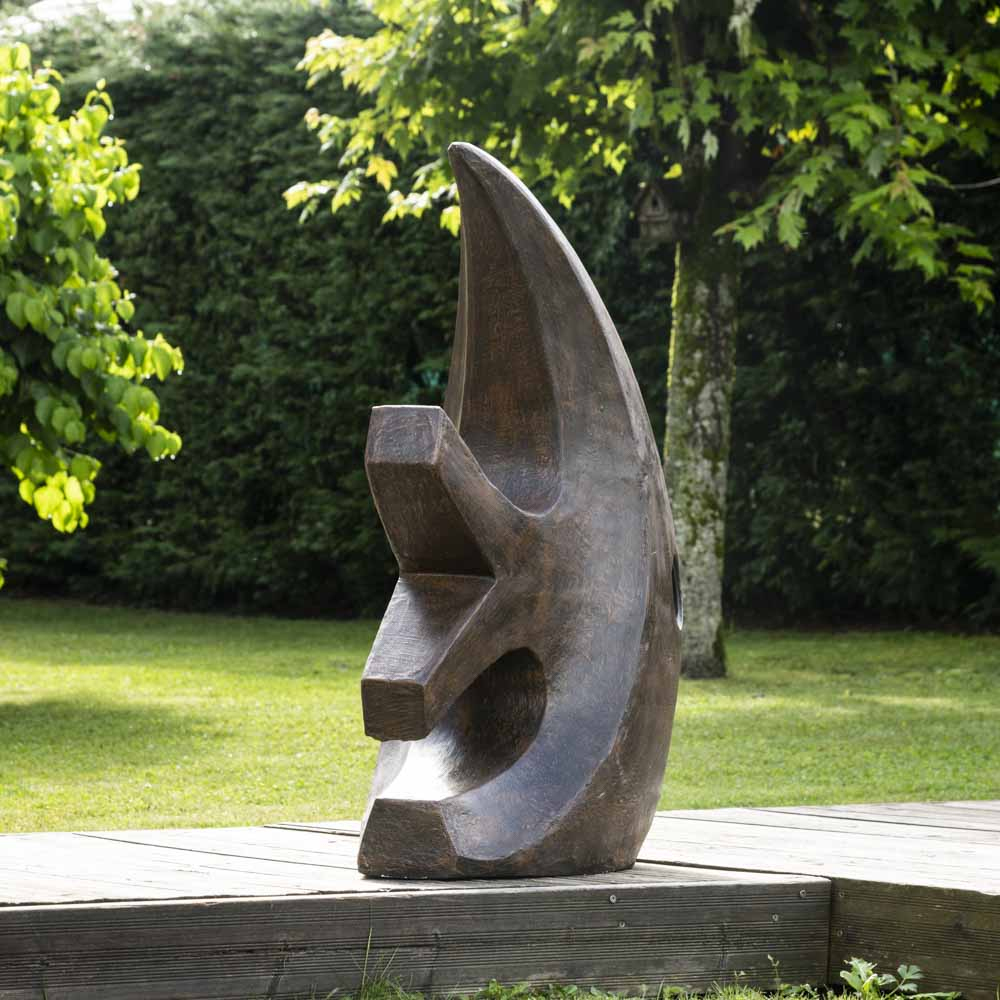 Grande Sculpture Moderne Poisson 100 Cm Brun intérieur Sculpture Moderne Pour Jardin
