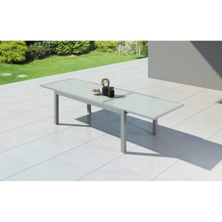 Hara Xxl – Table De Jardin Extensible Aluminium 200/320Cm + … tout Table De Jardin Xxl