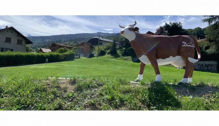 Haute-Savoie | Qui A Volé Le Veau En Résine De La Commune De … intérieur Vache En Resine Pour Jardin