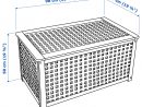 Hol Table De Rangement - Acacia 98X50 Cm tout Coffre De Jardin Ikea