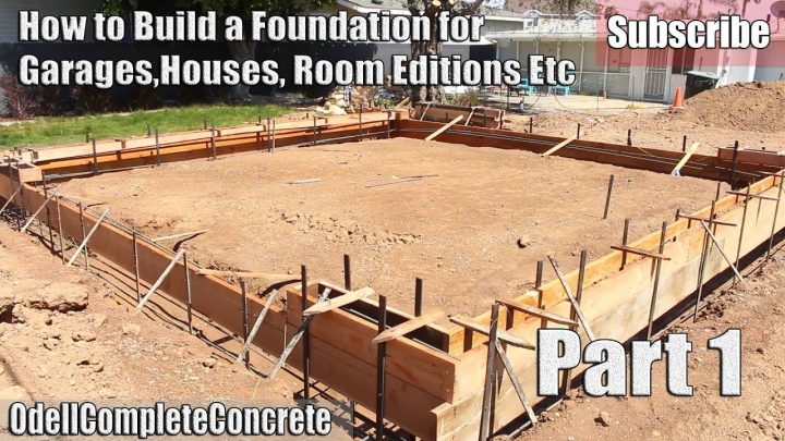 How To Build And Setup A Concrete Foundation For Garages … tout Fondation Abri De Jardin