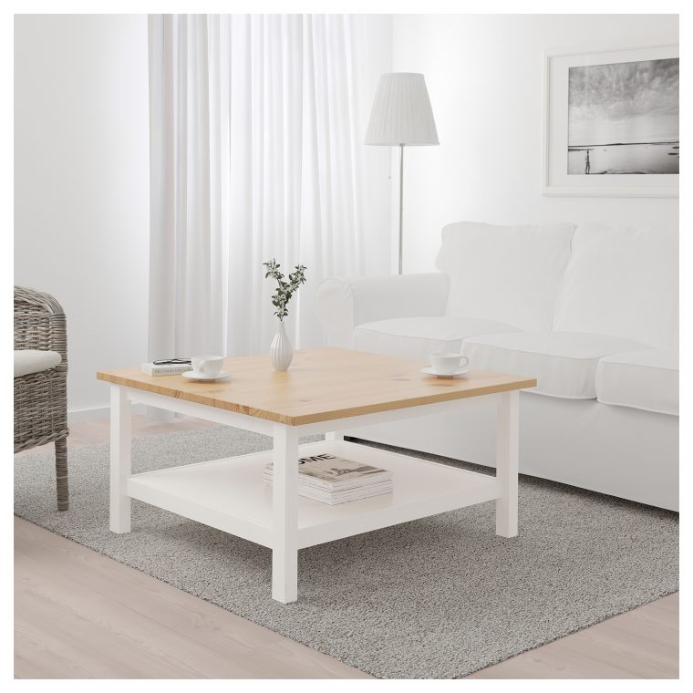 Ikea – Hemnes Coffee Table White Stain, Light Brown | Table … concernant Table Basse De Jardin Ikea