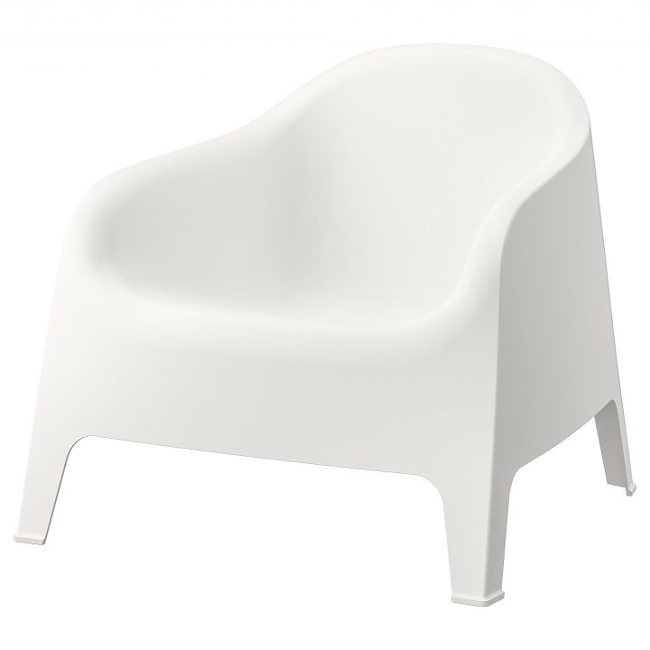 Ikea Skarpo White Armchair, Outdoor | Ikea Garden Furniture … intérieur Transat Jardin Ikea