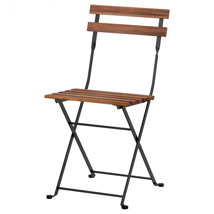 Ikea – Tärnö Chair, Outdoor Foldable Acacia Black, Gray … concernant Chaises De Jardin Ikea