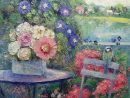 Image (Peinture) : Un Jardin Fleuri.. Auteur Svetlana ... pour Modèle De Jardin Fleuri