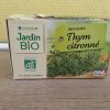 Infusion Thym Citronné - Jardin Bio' - 20 Sachets De 1,5G à Jardin Bio Infusion
