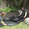Installation Of A Ready-Made Pond | Bahçe Duşu, Bahçecilik ... serapportantà Bassin De Jardin Préformé