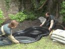 Installation Of A Ready-Made Pond | Bahçe Duşu, Bahçecilik ... tout Bassin Jardin Préformé