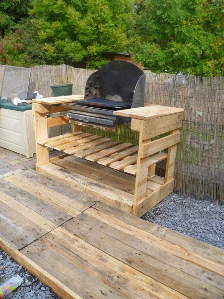 Instructions Et Des Plans Pour Construire Un Barbecue Avec … à Plan Pour Fabriquer Un Salon De Jardin En Palette