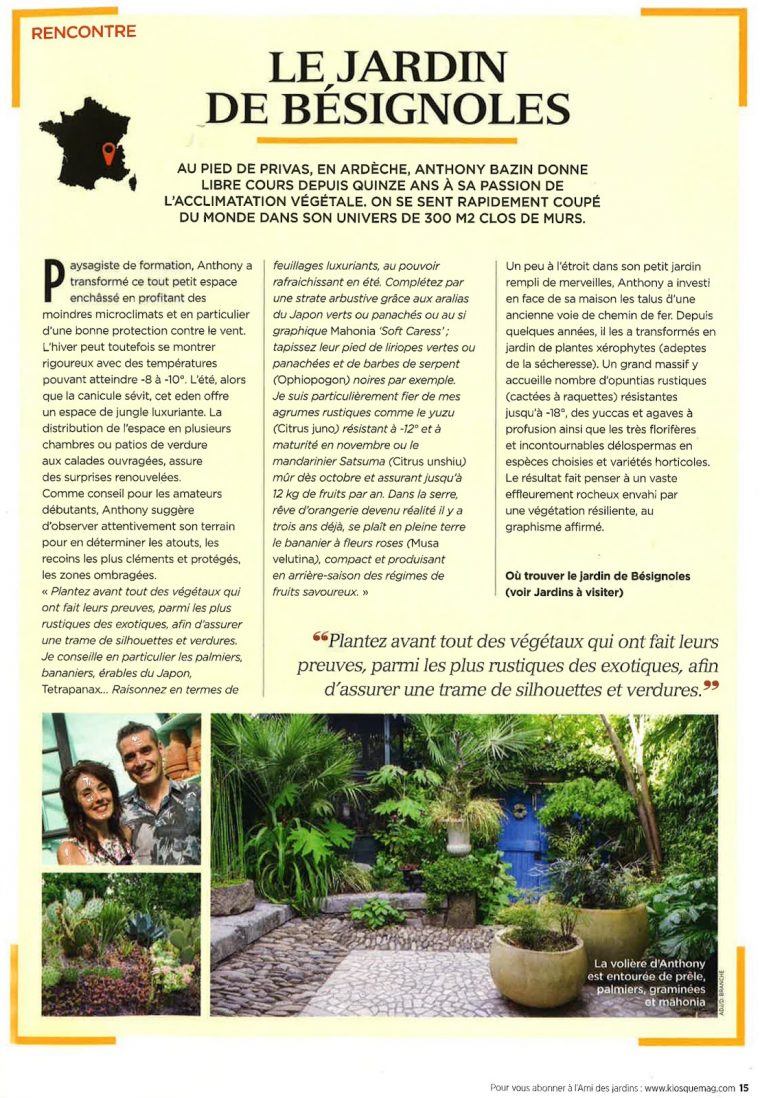 Jardin De Bésignoles: Le Jardin De Bésignoles Dans Le … serapportantà L Ami Des Jardins Hors Série