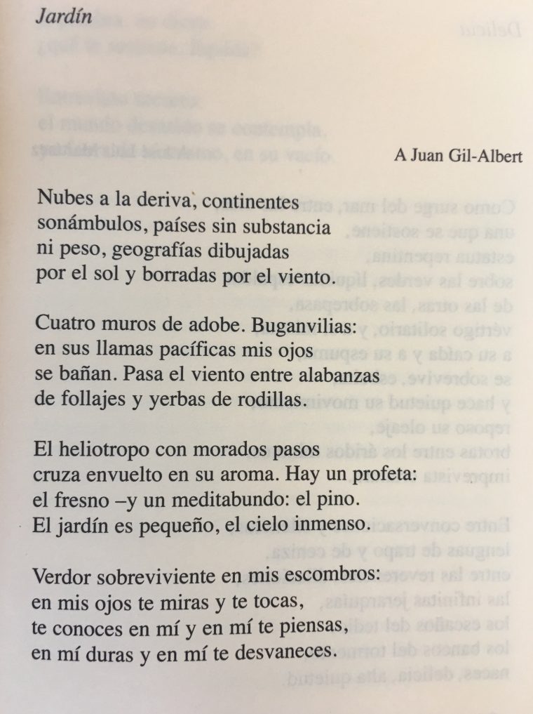 Jardín (Garden) By Octavio Paz (The First Translated Poem) encequiconcerne Transate Jardin