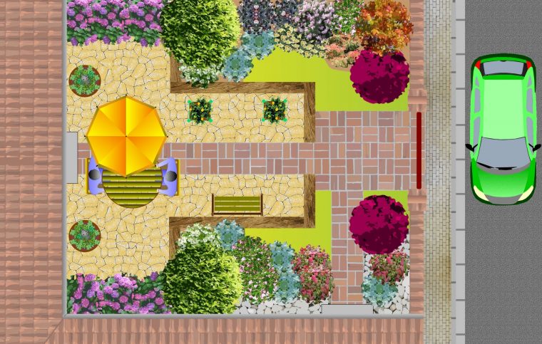 Jardin Paysager Exemple Conception – Idees Conception Jardin intérieur Modèle De Jardin Fleuri